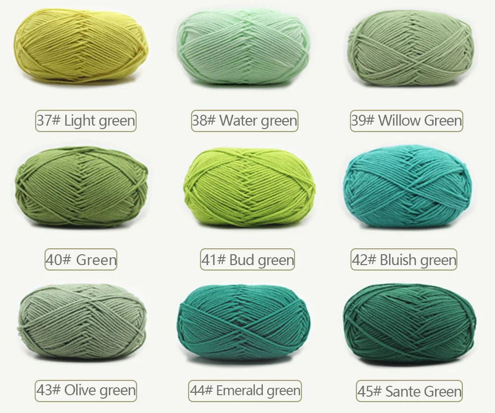 Soft Wool Milk Cotton Yarn for Knitting and Crochet - Smarsty