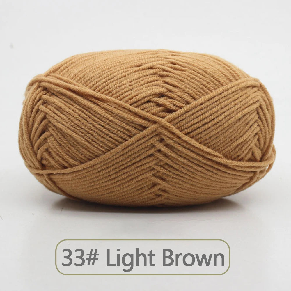 Soft Wool Milk Cotton Yarn for Knitting and Crochet - Smarsty