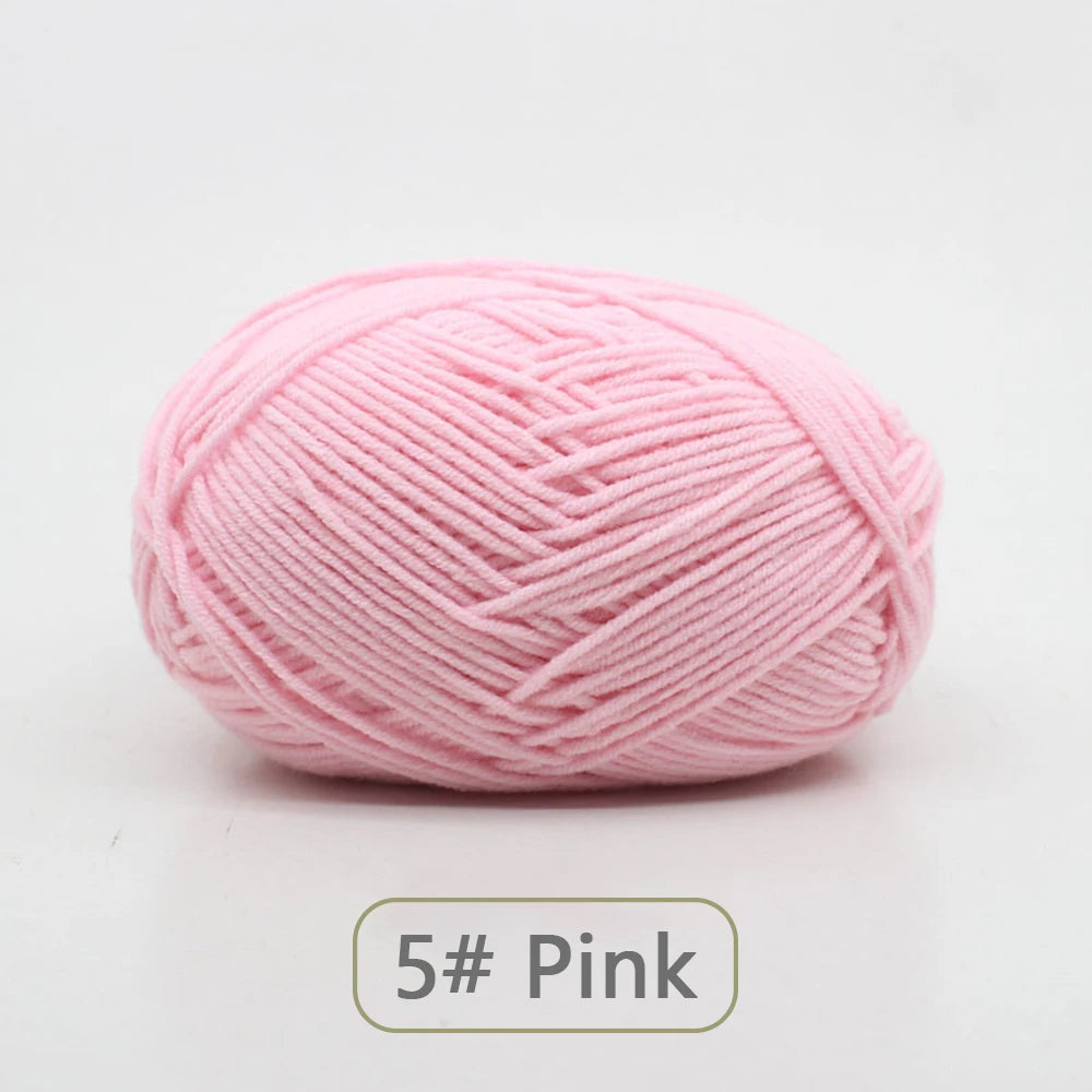 Soft Wool Milk Cotton Yarn for Knitting and Crochet - Smarsty