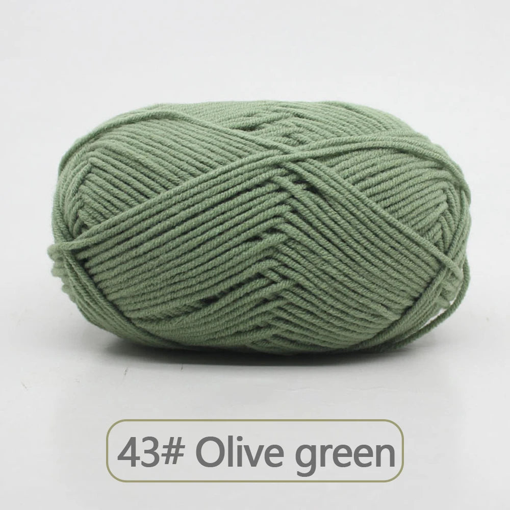 Soft Wool Milk Cotton Yarn for Knitting and Crochet - Smarsty