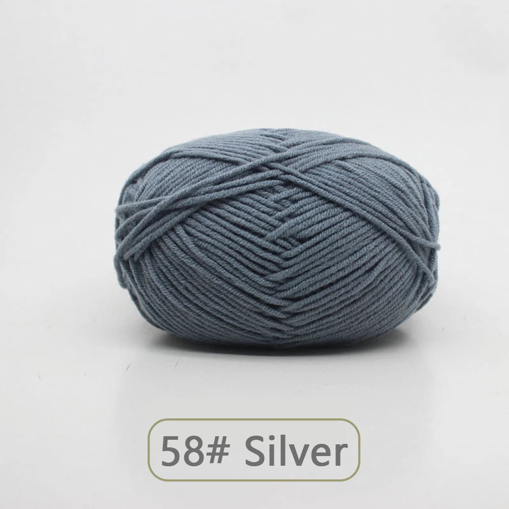 Soft Wool Milk Cotton Yarn for Knitting and Crochet - Smarsty