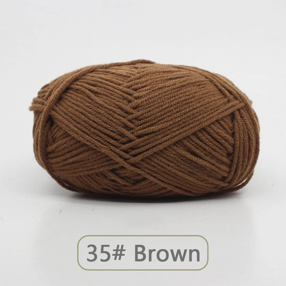 Soft Wool Milk Cotton Yarn for Knitting and Crochet - Smarsty