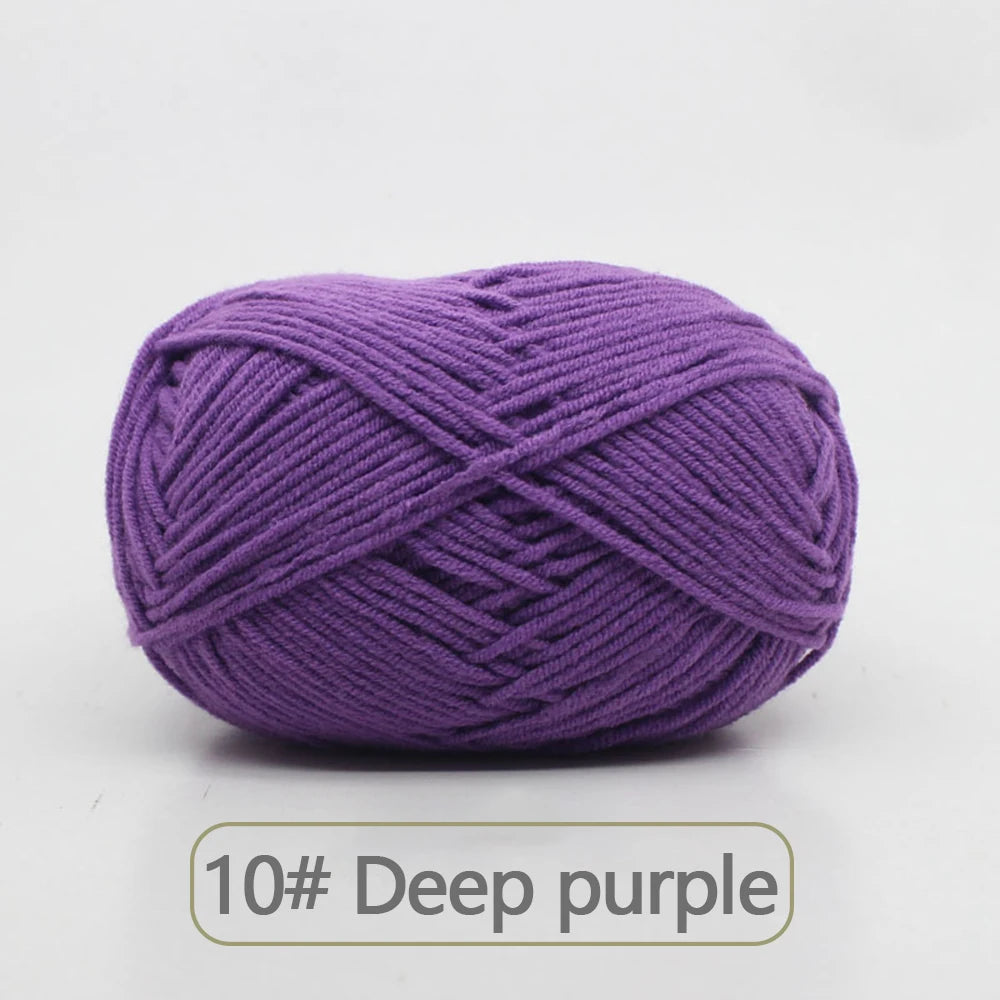 Soft Wool Milk Cotton Yarn for Knitting and Crochet - Smarsty