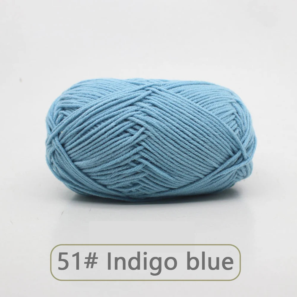 Soft Wool Milk Cotton Yarn for Knitting and Crochet - Smarsty