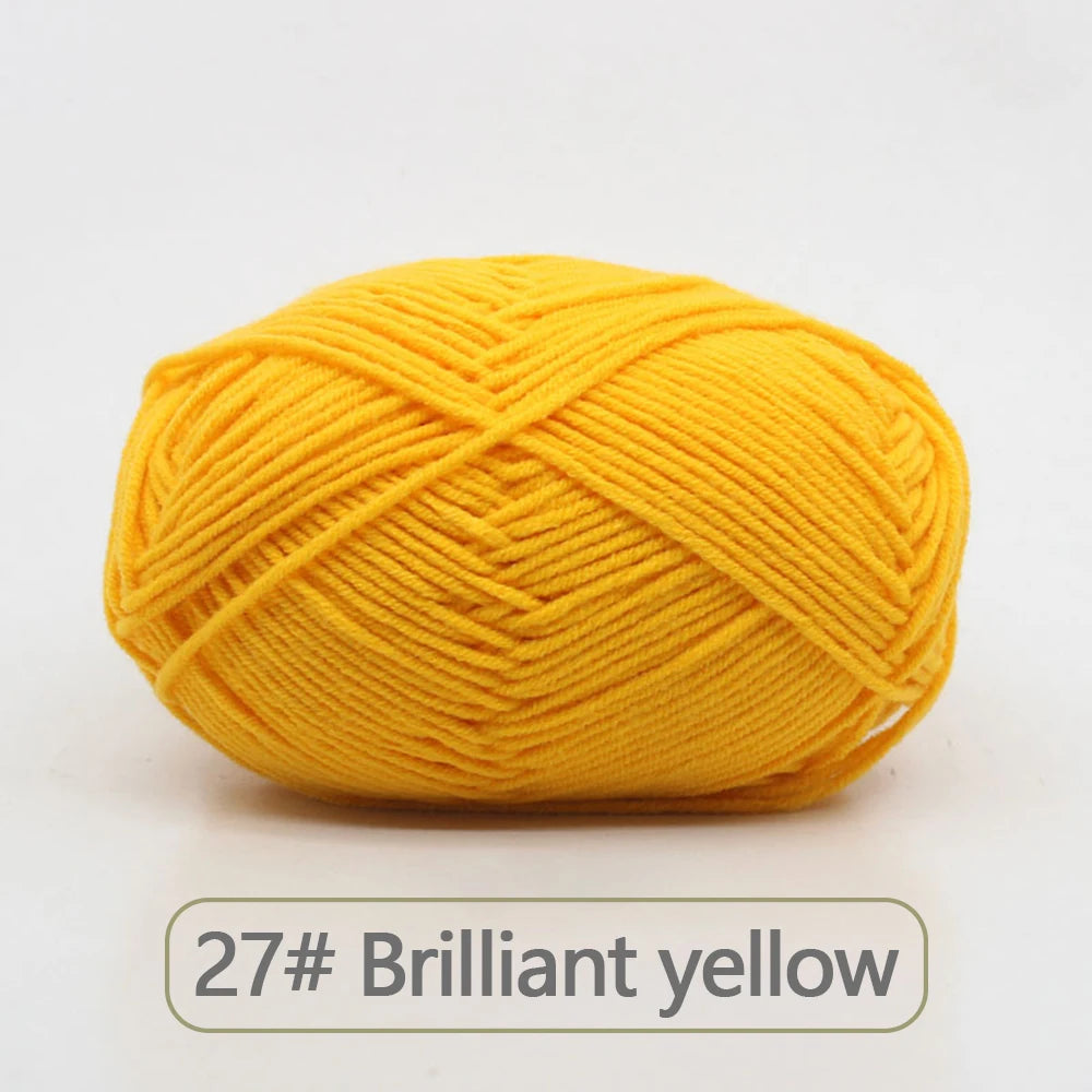 Soft Wool Milk Cotton Yarn for Knitting and Crochet - Smarsty