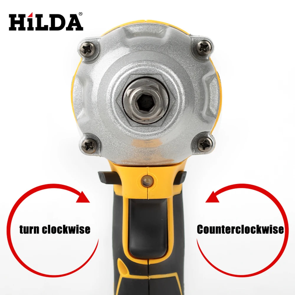 HILDA 21V Cordless Electric Impact Wrench for DIY Projects - Smarsty