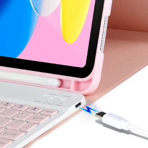 Keyboard Case For iPad 10th Gen 2022 10.9inch,Detachable Bluetooth Keyboard Cover For iPad 11 11inch A16 2025 With Pencil Holder