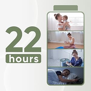 New 5 Inch Video Baby Monitor with Camera and Audio, 4X Zoom, 22Hrs Battery, 1000ft Range 2-Way  Temperature Sensor Lullaby