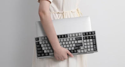 Redragon BK7114 Low-Profile 2.4G BT Wireless Computer 98 Keys Slim Office PC Scissors Mechanism Tactile Quiet Keystroke Keyboard
