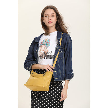 Cow Leather Saddle Bag For Women Mini Tote Luxury Daily - Smarsty