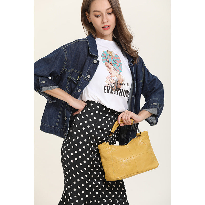 Cow Leather Saddle Bag For Women Mini Tote Luxury Daily - Smarsty