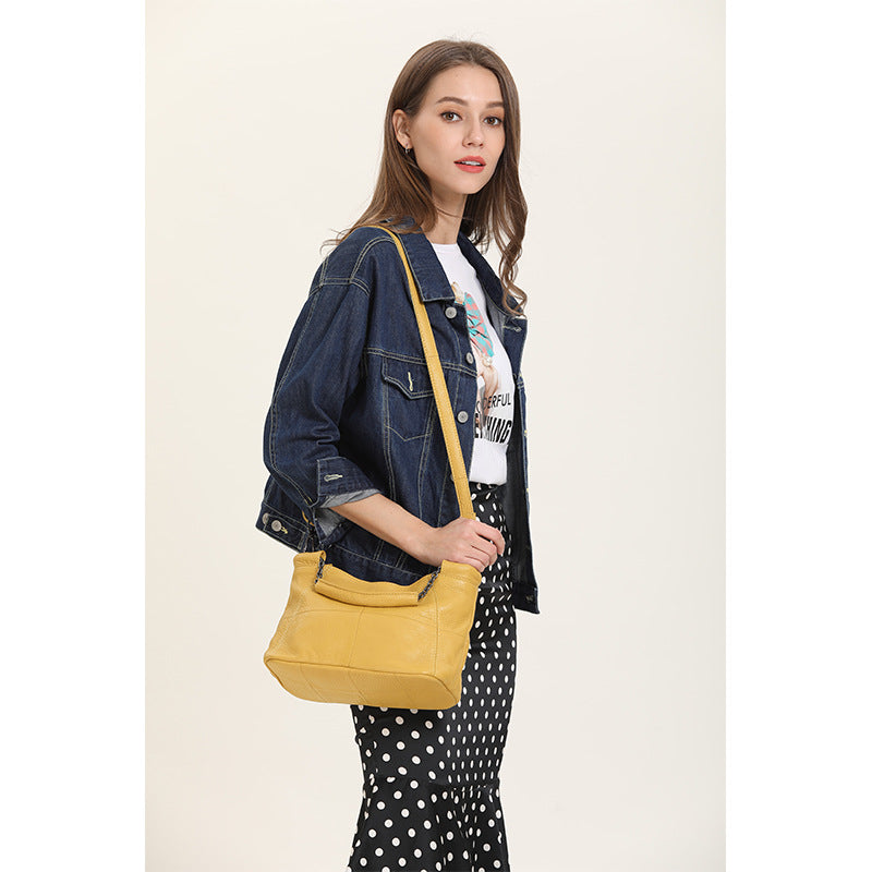Cow Leather Saddle Bag For Women Mini Tote Luxury Daily - Smarsty