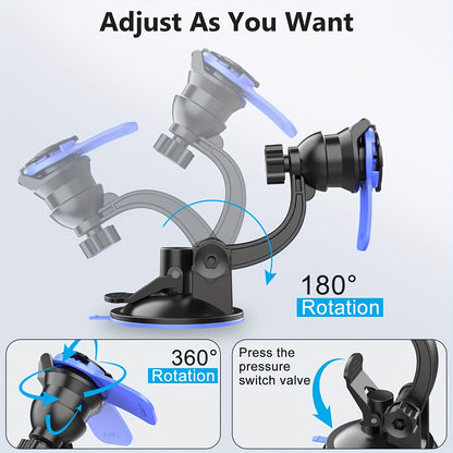 Car Phone Holder Mount With Universal Suction Cup Air Vent - Smarsty