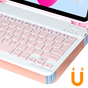 Keyboard Case For iPad 10th Gen 2022 10.9inch,Detachable Bluetooth Keyboard Cover For iPad 11 11inch A16 2025 With Pencil Holder