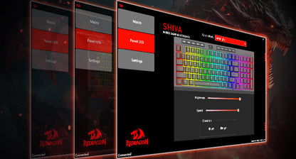Redragon K515 Shiva RGB Membrane Gaming 98 Keys Mechanical Detachable Wrist Rest Smooth Linear Switch Keyboard