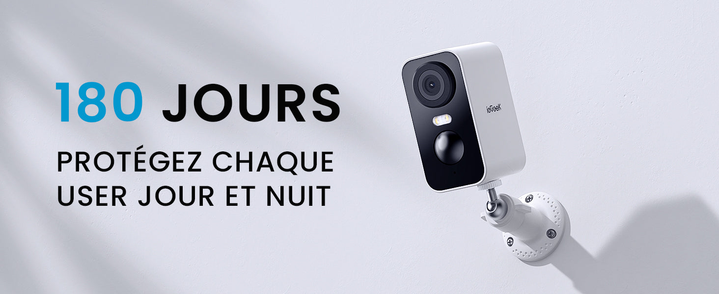 ieGeek 2 PCS 2K Wireless WiFi Surveillance Camera with Battery, Night Vision,Colour and AI & PIR Motion Detection,Outdoor/Indoor