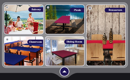 Spandex Table Cover for Rectangle Tables, Washable and Waterproof - Smarsty