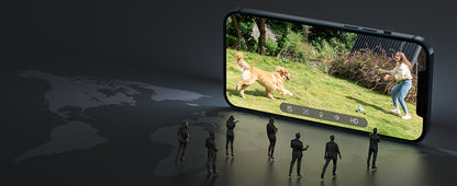 ieGeek 2 PCS 2K Wireless WiFi Surveillance Camera with Battery, Night Vision,Colour and AI & PIR Motion Detection,Outdoor/Indoor