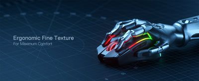 Redragon M612 PRO BT & 2.4RGB Gaming Mouse, 8000 DPI Wired/Wireless Optical Gamer Mice 11 Programmable Buttons & 6 Backlit Modes - Smarsty