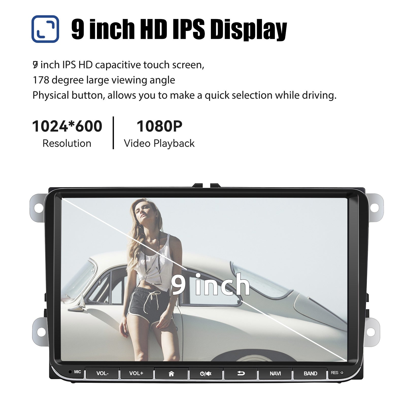 Android Car Stereo With Wireless Carplay GPS Navigation - Smarsty