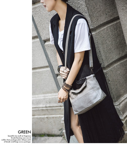 Cow Leather Saddle Bag For Women Mini Tote Luxury Daily - Smarsty