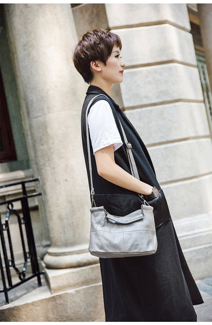 Cow Leather Saddle Bag For Women Mini Tote Luxury Daily - Smarsty