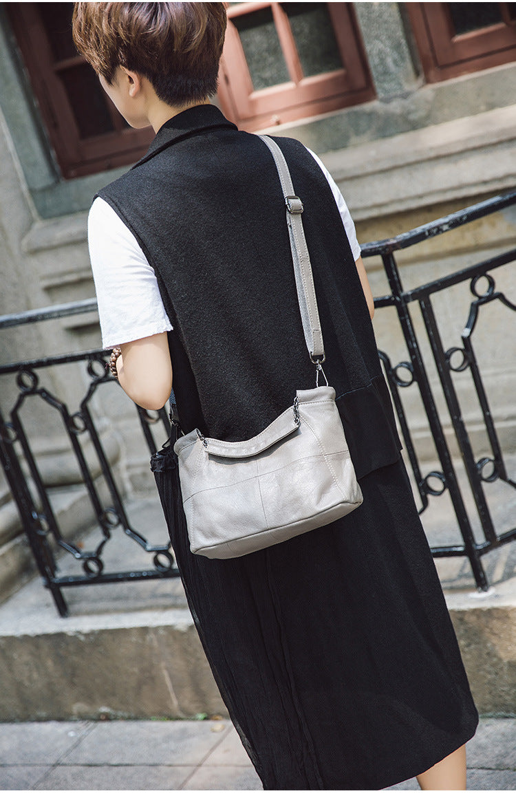 Cow Leather Saddle Bag For Women Mini Tote Luxury Daily - Smarsty