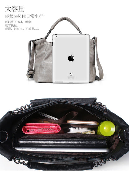 Cow Leather Saddle Bag For Women Mini Tote Luxury Daily - Smarsty