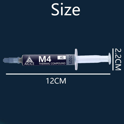M4 Thermal Paste Processor 4g 11.8W/M-k For CPU GPU Printer HeatSink Cooling Cooler Thermal Grease Compound Silicone - Smarsty