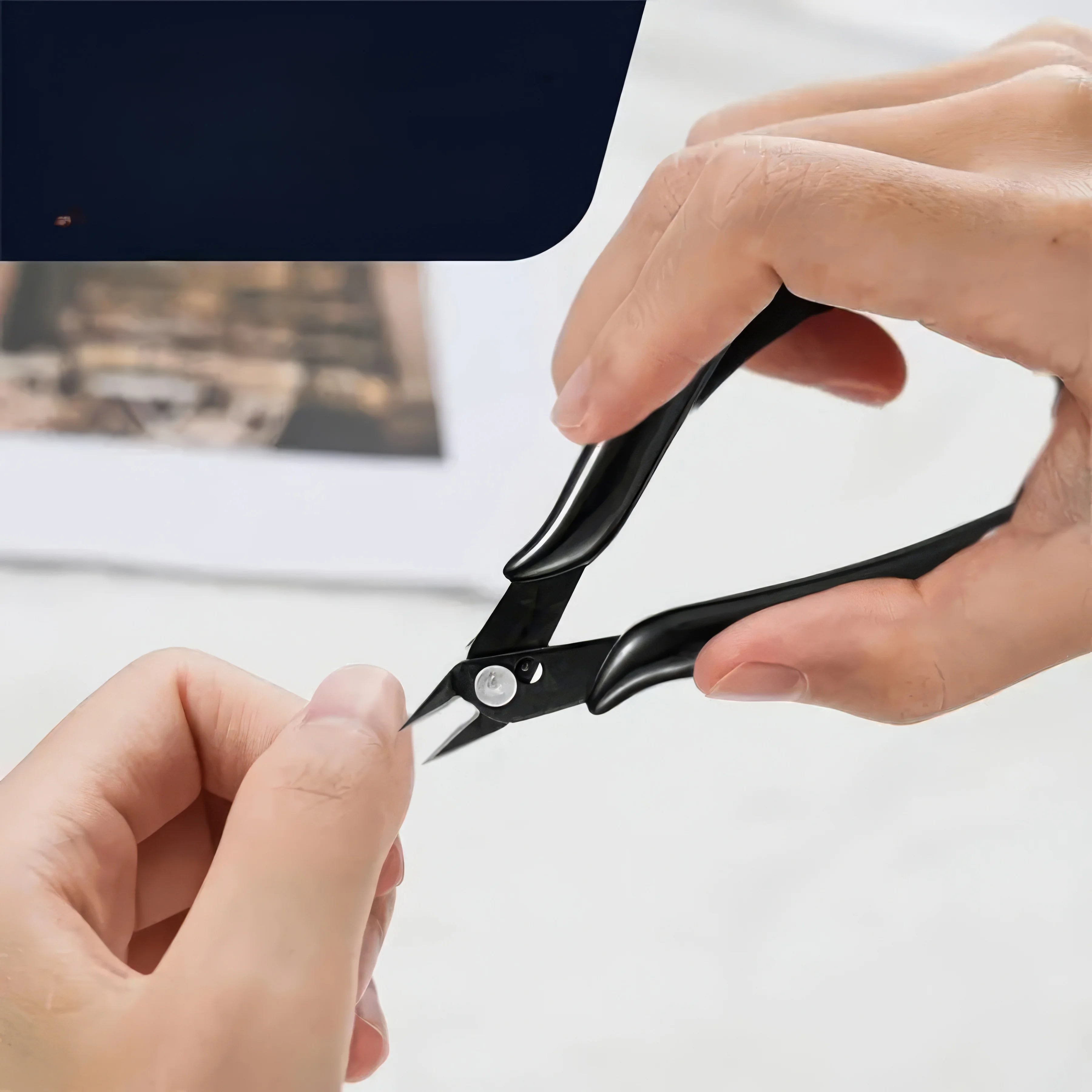 1/2 Piece Carbon Steel Wire Cutter, Black, Non Foldable, Suitable for Craft Wire Cutters, A Must-have Item for Families