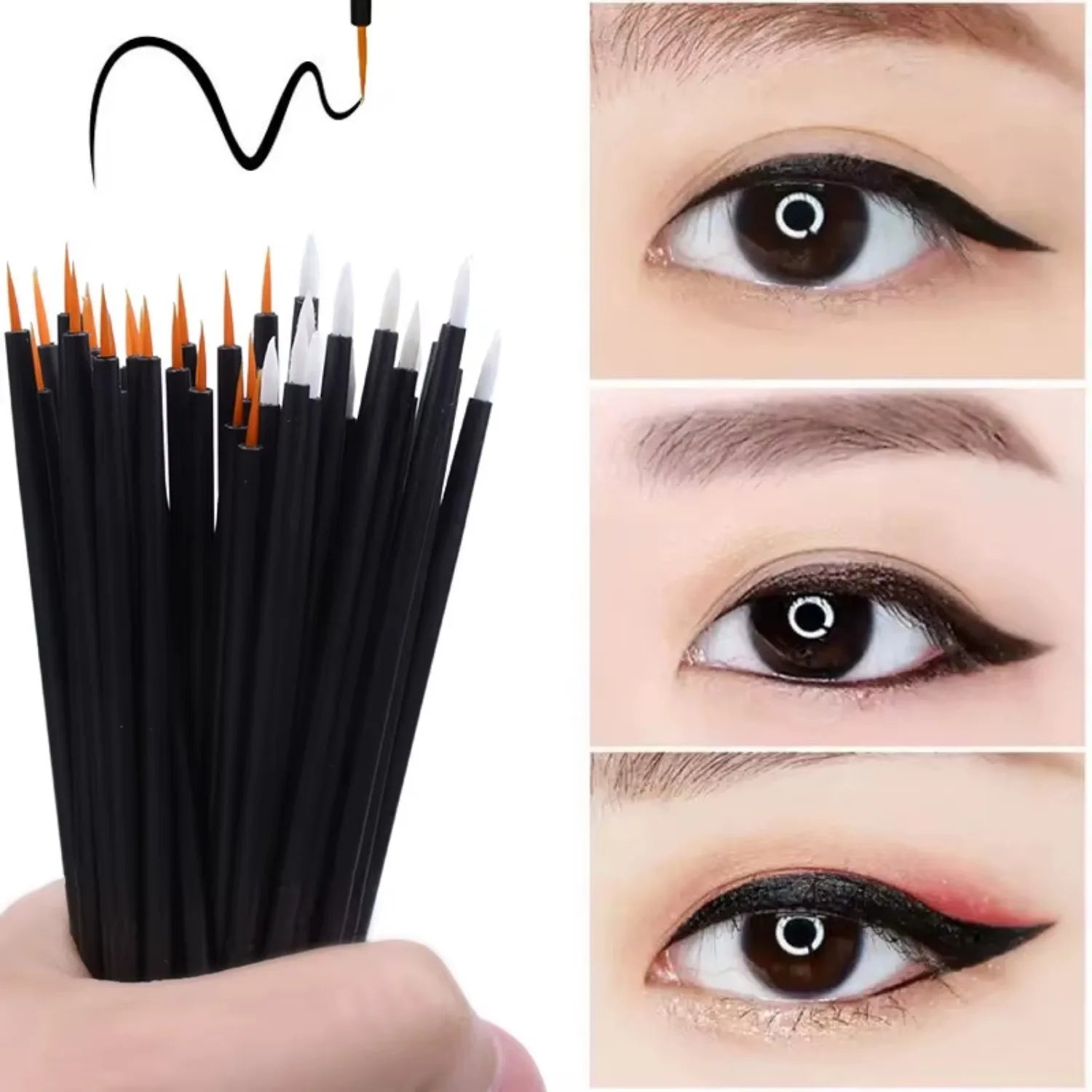 50 Piece Reusable Gel Liner Nail Art Brushes - Smarsty