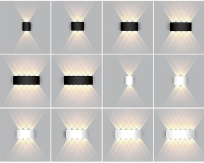 Waterproof Aluminum LED Wall Lamp for Indoor and Outdoor Use - Smarsty