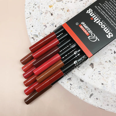 12 Piece Long Lasting Lipstick Set with Lip Liner - Smarsty