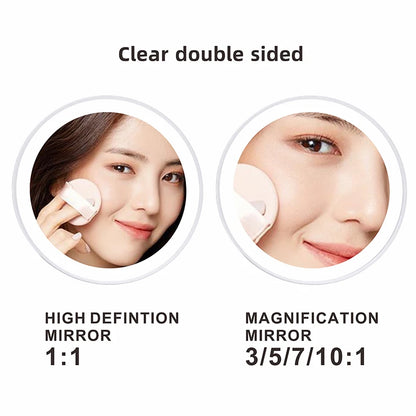 8 Inch Chrome Makeup Mirror with Dual Magnification - Smarsty