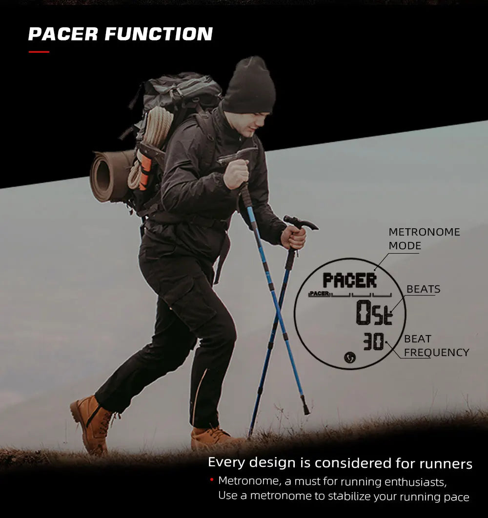 North Edge Alps Men's Waterproof Digital Sports Watch - Smarsty