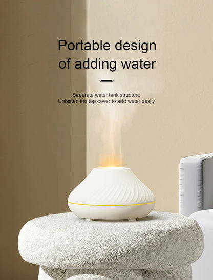 Portable Essential Oil Diffuser with Color Flame Feature - Smarsty