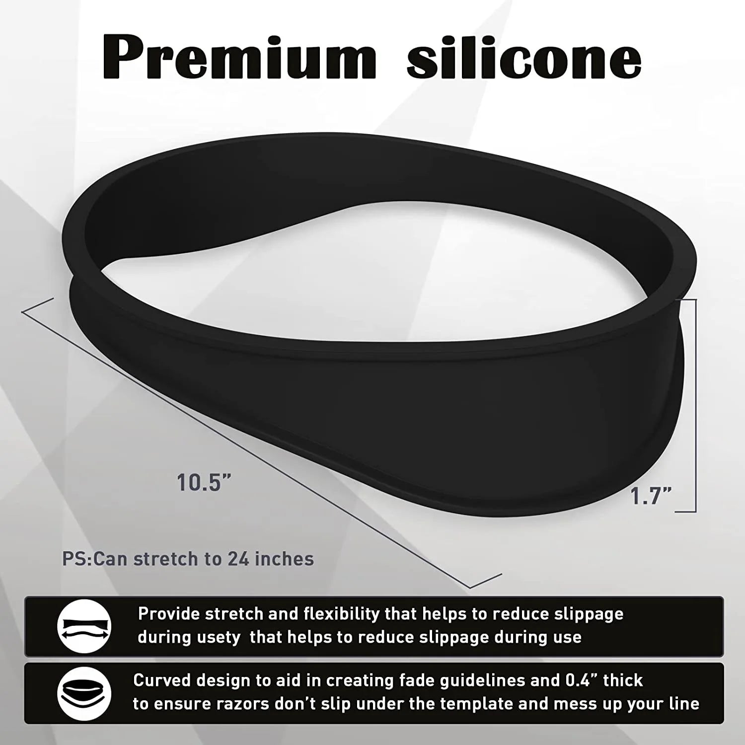 DIY Haircut Guide with Adjustable Silicone Neckline Template - Smarsty