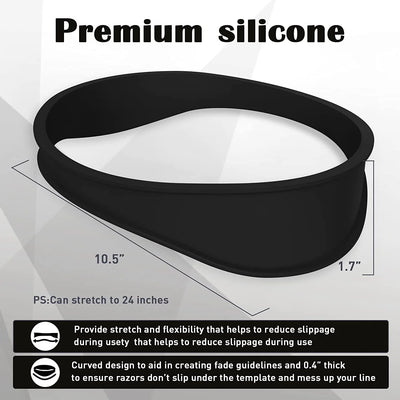 DIY Haircut Guide with Adjustable Silicone Neckline Template - Smarsty