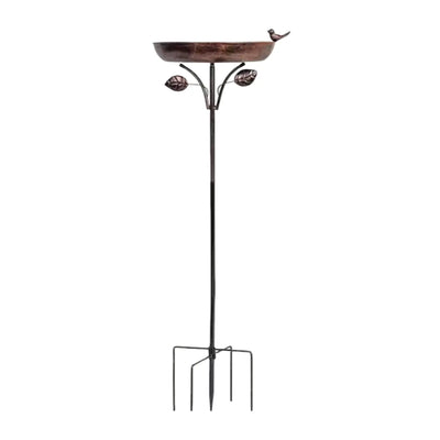Sturdy Iron Outdoor Bird Bath for Garden Decor - Smarsty