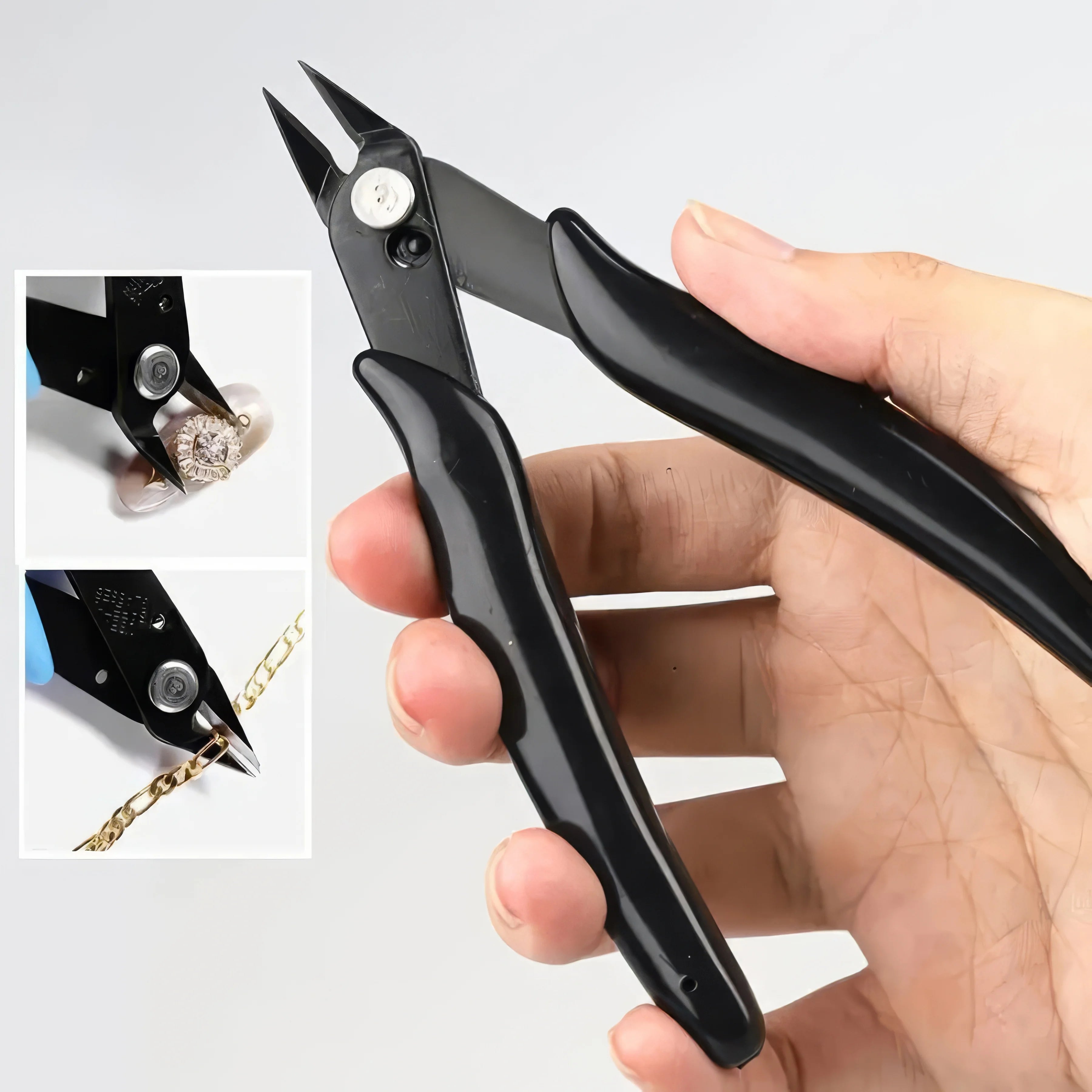 1/2 Piece Carbon Steel Wire Cutter, Black, Non Foldable, Suitable for Craft Wire Cutters, A Must-have Item for Families