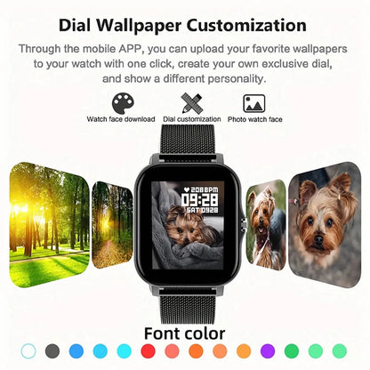 Bluetooth Smart Watch with Touch Call and Fitness Tracker - Smarsty