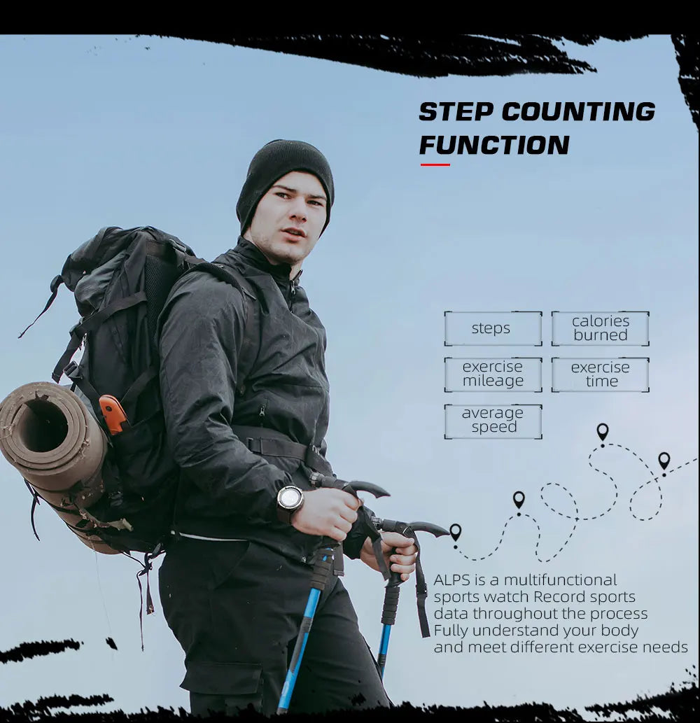North Edge Alps Men's Waterproof Digital Sports Watch - Smarsty
