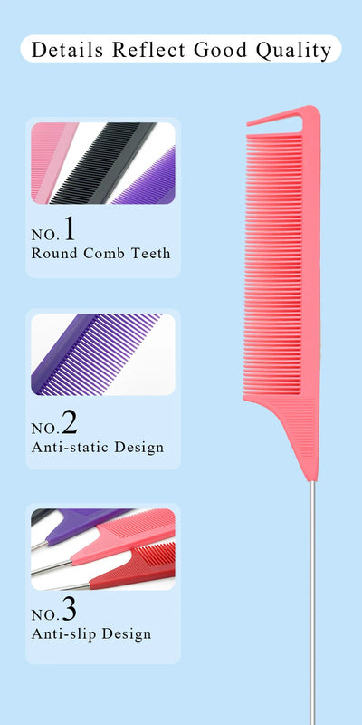 Pro Pointed Tail Comb for Precise Hair Styling - Smarsty