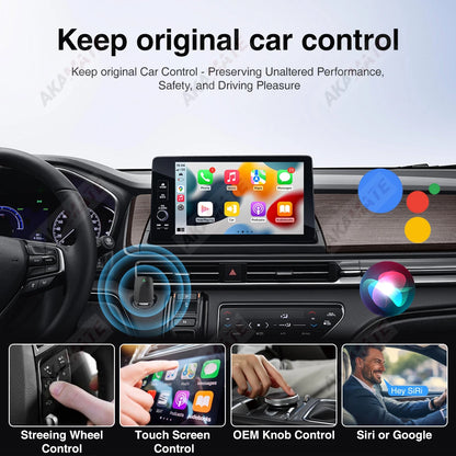 Wireless CarPlay Dongle 2 In 1 Android Auto Adapter - Smarsty