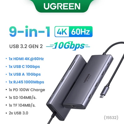 USB C Hub PowerDelivery Docking Station 4K Dual HDMI - Smarsty