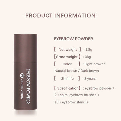 Eyebrow Stamp Stencil Kit for Long-Lasting Waterproof Makeup - Smarsty
