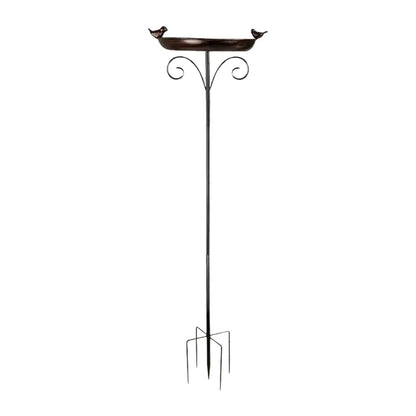 Sturdy Iron Outdoor Bird Bath for Garden Decor - Smarsty