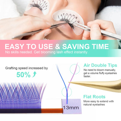 NAGARAKU YY Shape Premium Eyelash Extensions for Natural Look - Smarsty