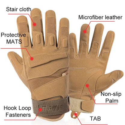 Tactical Full Finger Gloves for Hunting and Riding - Smarsty