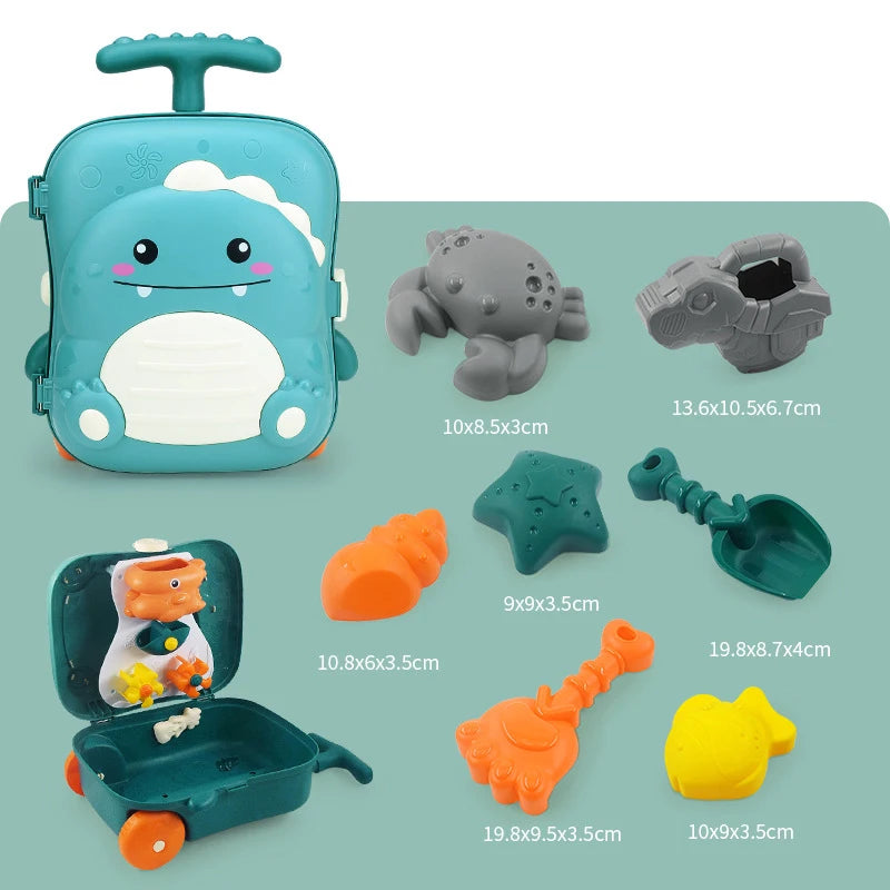 Kids Beach Toys Baby Beach Play Toys Sandbox Kit Summer Toys Beach Accessories Sand Water Game Tools Bath Toy For Baby by Smarsty